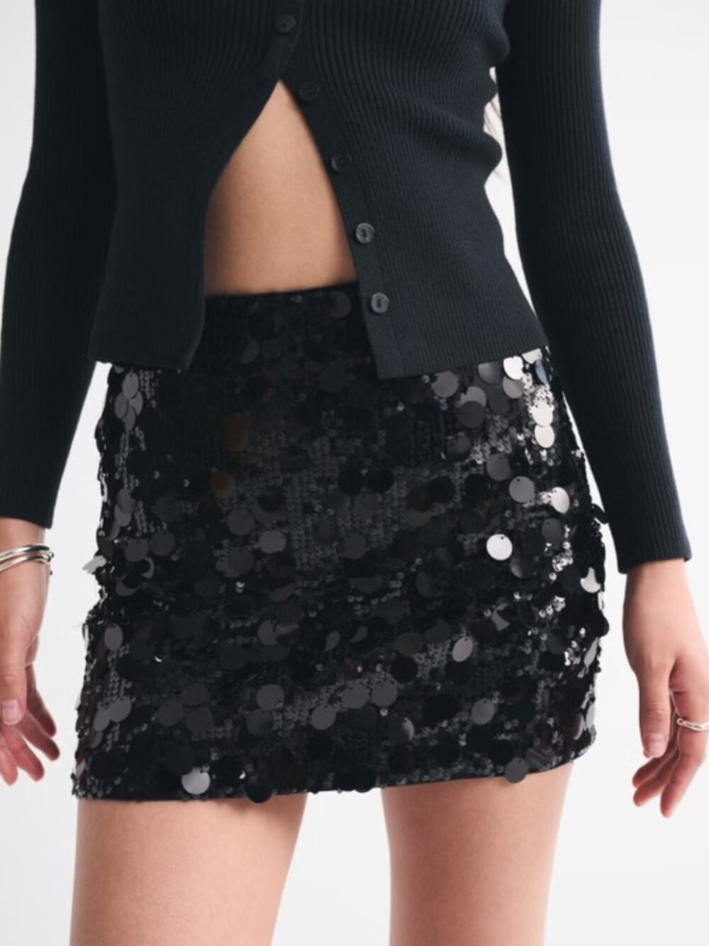Abercrombie Scarlett Sequin Mini Skort